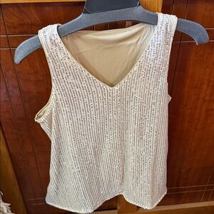 Extra large top sequin tank top New